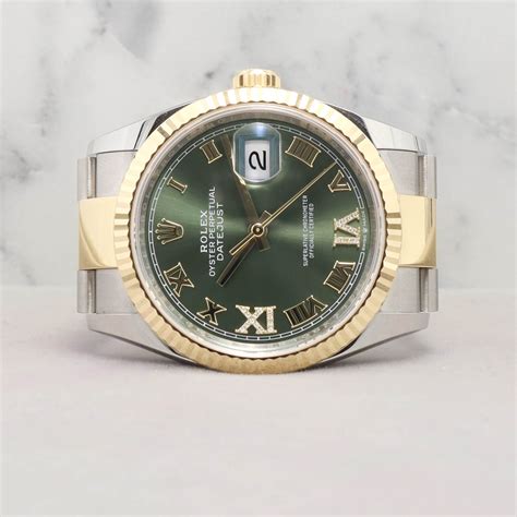 rolex 126233 green romaine|rolex oyster steel watch.